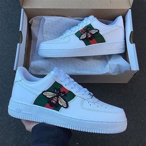 gucci snakes air force 1